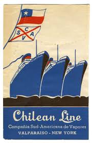 Chilean Line Luggage Label Artist Unknown 1930 Ca 2 5 X 4 6 X 10 Cm Lithograph Paper Id Cil23382 40 Vintage Travel Posters Ship Poster Travel Posters