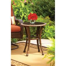 Patio side table outdoor, small round metal side table waterproof portable coffee table end table for garden, porch, balcony, yard, black. Better Homes And Gardens Azalea Ridge 20 Round Outdoor Side Table Walmart Com Walmart Com