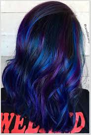 Brown hair with purple highlights. 115 Extraordinary Blue And Purple Hair To Inspire You