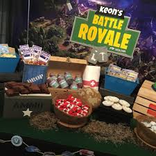 Fortnite Dessert Table 7th Birthday Party Ideas Video Games Birthday Party 10th Birthday Parties