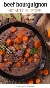 Instant Pot Beef Bourguignon Red Wine Braised Beef Stew Recipe Beef Bourguignon Braised Beef Stew Instant Pot Beef