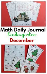 Math Daily Journal December Kindergarten Printable Club Daily Math Activities December Kindergarten Kindergarten