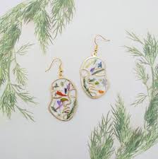 Real Flower Earrings Woodland Earrings Terrarium Earrings Botanical Earrings Real Flower Pendant Pressed Flower Earrings Resin Finding In 2020 Botanical Earrings Etsy Earrings Woodland Earrings