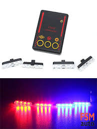 Kirmizi Mavi 4 Lu Cakar Set Led Uyari Lambalari Fsmauto