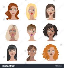 Female Hairstyles Set All Types Hair Stock Illustration 1013513932 ...