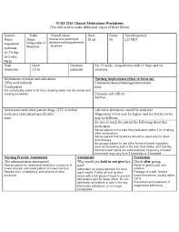 We have been assigned to make drug cards for a number of drugs. Drug Cards Milk Of Magnesia Constipation Magnesium