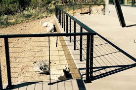 Cable rail offers unobstructed views and is an excellent deck railing idea for any new construction or home/business improvement project. Iconic Fabrication Custom Cable Railings Spanish Fork Utah
