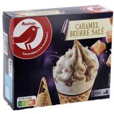 Auchan Cone Glace Caramel Au Beurre Sale 6 Pieces 426g Pas Cher A Prix Auchan