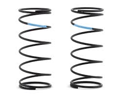 team losi racing 12mm low frequency front springs sky blue 2 tlr233052 cars trucks