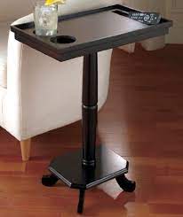 Great furniture at amazing prices. Black Home Theater Table Black Sofa Table With Cup Holders Click Image Twice For More Info See A La Entertainment Table Wooden Pedestal Pedestal Design