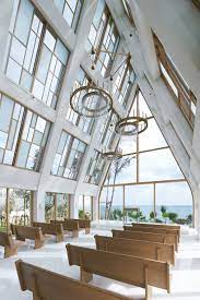 General Design S Light Filled Wedding Chapel Frames Views Of Japanese Coast Chapel Wedding Glass Chapel Wedding Venue Inspiration