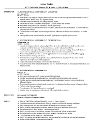 client technical support rep resume
