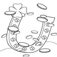 To make your horse look gallant and strong, black is the color you need. Lucky Horseshoe Coloring Pages Surfnetkids