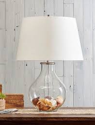 Fillable Glass Table Lamps Beach Shell Jar Lamps More Table Lamp Base Glass Table Lamp Table Lamp