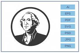 Vector Of George Washington Logo Design 415294 Logos Design Bundles Logo Design Graphic Design Logo Logo Illustration