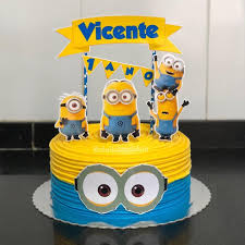 Pin By Misle On Fiesta De Minions Decoracion Minion Birthday Cake Minion Cupcakes Minion Birthday Party