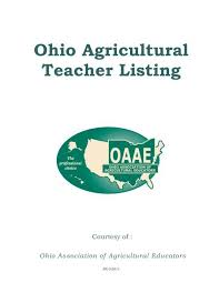 Ohio Agricultural Teacher Listing