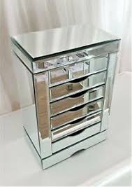 Costway jewelry cabinet stand mirror armoire lockable organizer large storage box white mirrored jewelry organizer. Unbranded Mirror Gift Storage Boxes Jewellery Boxes For Sale Ebay