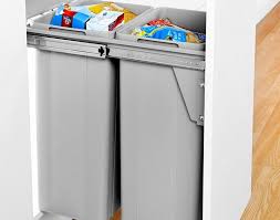 Dual Waste Bin For Pull Out Door Clutterfree Kitchens Automatic Bin For Kitchen Cabinets Cupboard Bins For Kitchen In 2020 Kitchen Cupboards Small Cupboard Cupboard