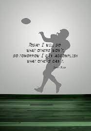 Football Jerry Rice Inspirational Quote Basketball Decal Sticker Vinyl Wall Home B In 2021 Football Quotes Football Decorations Inspirational Football Quotes