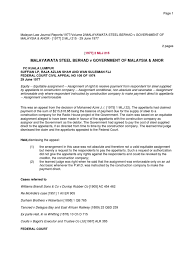 Recently, we found out that the second owner has lost the original deed of assignment (doa) which has the ad valorem stamping on it and a 'copy' (with just the rm10 stamping) was thus presented. Malayawata Steel Berhad V Government Of Mala Assignment Law Equity Law