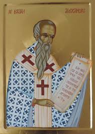 A participat la sinodul i ecumenic . IcoanÄƒ PictatÄƒ Sf Ierarh Alexandru MÄƒnÄƒstirea Paltin Petru VodÄƒ