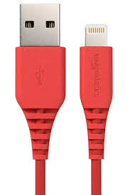 Amazonbasics Lightning To Usb A Cable Mfi Certified Iphone Charger Red 6 Foot Usb Iphone Charger Cell Phone Charger