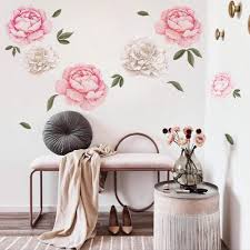 Meski sulit mencari tautan aslinya, ternyata ada salah satu video yang melampirkan linknya di bagian deskripsi. Amazon Com Decalmile 6 Pcs Large Peony Flowers Wall Decals Pink Floral Wall Stickers Girls Bedroom Living Room Nursery Wall Decor Flower Size 20 14 11 W Baby