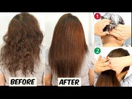 In 30 Minutes Permanent Hair Straightening At Home Without Straightener Heat 100 Works Youtube Straighten Hair Without Heat Hair Hair Tutorial