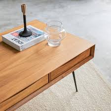 Table basse torsa de manutti, plateau 5k58 en marbre blanc, piétement en teck noir 2 380,00 €. Table Basse 3 Tiroirs En Teck 135x65 Cm Mobilier De Salon Tikamoon