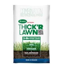 Scotts Turf Builder Thick R Lawn Sun And Shade 40 Lb 30158 1 The Home Depot In 2020 Turf Builder Lawn Fertilizer Seeding Lawn