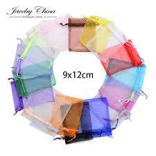 Organza Bags 9x12 Cm Wedding Pouches Jewelry Packaging Bags Nice Gift Bag Mix Colors 50pcs Lot Wedding Gift Bags Organza Gift Bags Jewelry Packaging Bags