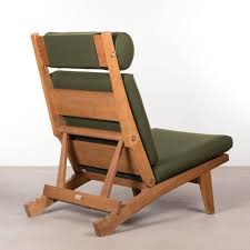 Hans Wegner Ap71 Lounge Chair With Dark Green Fabric For Ap Stolen Denmark Lounge Chair Design Folding Lounge Chair Chair Design Wooden