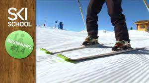 How to stop using a parallel stop. Beginner Ski Lesson 1 4 Snow Plough Turns Youtube