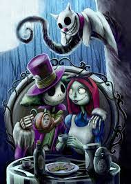 Nightmare In Wonderland Poster By John Rodriguez Displate Nightmare Before Christmas Tattoo Nightmare Before Christmas Drawings Tim Burton Art