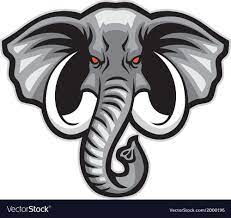 Elephant Head Mascot Royalty Free Vector Image Sponsored Mascot Head Elephant Royalty Ad Elephant Head Dog Vector Elephant