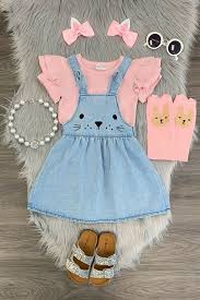 Girls Denim Bunny Skirt Toddler Baby Denim Easter Bunny Boutique Dress Jumper Skirtoutfit Roupas De Criancas Moda Infantil Para Meninas Roupas De Bebe Menina