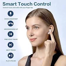 Wireless Headphones,Bluetooth 5.2 Wireless Headphones with Charging  Case,IPX8 Waterproof Stereo Headphones,Built-in Microphone,Bluetooth  Headphones for iPhone/Samsung/Android/iOS,Wireless Earbuds in Oman