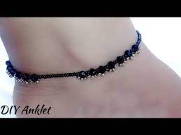 anklet making ideas diy payal making at home anklet for one leg jewellery and creativity youtube leg jewelry anklet anklets diy