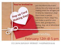 Or you can stick to simple themes, like gift boxes for. Pop Up Valentine S Day Cards Monticello Public Library