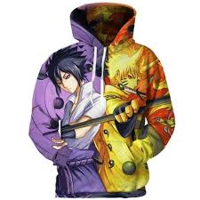 Naruto Sasuke 6paths Chakra Hoodie Naruto Hoodie Naruto Clothing Anime Hoodie