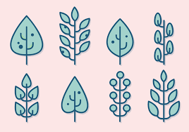 Free Minimalist Leaves Vector Leaves Vector Flower Logo Vector