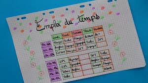 Decore Ton Emploi Du Temps - Youtube