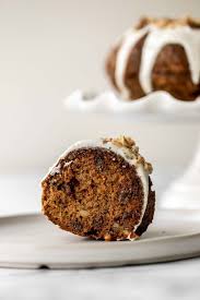 This incredibly tender and moist carrot pound cake with pineapple mascarpone frosting recipe is the best carrot cake you'll ever make! Carrot Bundt Cake With Cream Cheese Glaze Ahead Of Thyme