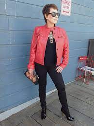 We Are Not An Age We Are An Attitude And My Attitude Likes To Wear Leather Jackets Dorrie Jacobson 80 Year Old Fash Fashion Fashion Tips For Women Women