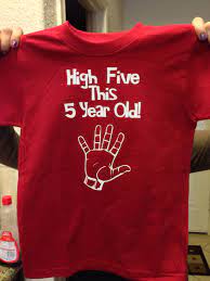Five Year Old Birthday Tshirt Made With Heat Transfer Vinyl Birthday Boy Shirts Birthday Tshirts Birthday Tshirt Ideas