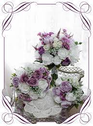 50pc artificial fake purple silk rose flower head for wedding bouquet home decor. Carrie Bridal Flower Package Artificial Bridal Bouquets Silk Wedding Flower Packages Flowers For Ever After