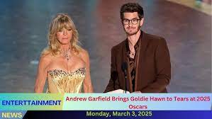 Andrew Garfield Brings Goldie Hawn to Tears at 2025 Oscars - YouTube