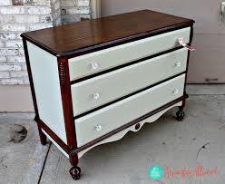 A Lovely Painted And Stained Dresser A Luxurious Mix Stained Dresser Staining Furniture Diy Furniture Drawers