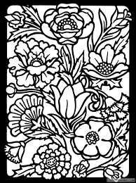 Some stained glass coloring may be available for free. Stained Glass Coloring Pages Of Flowers For Adults Coloring4free Coloring4free Com